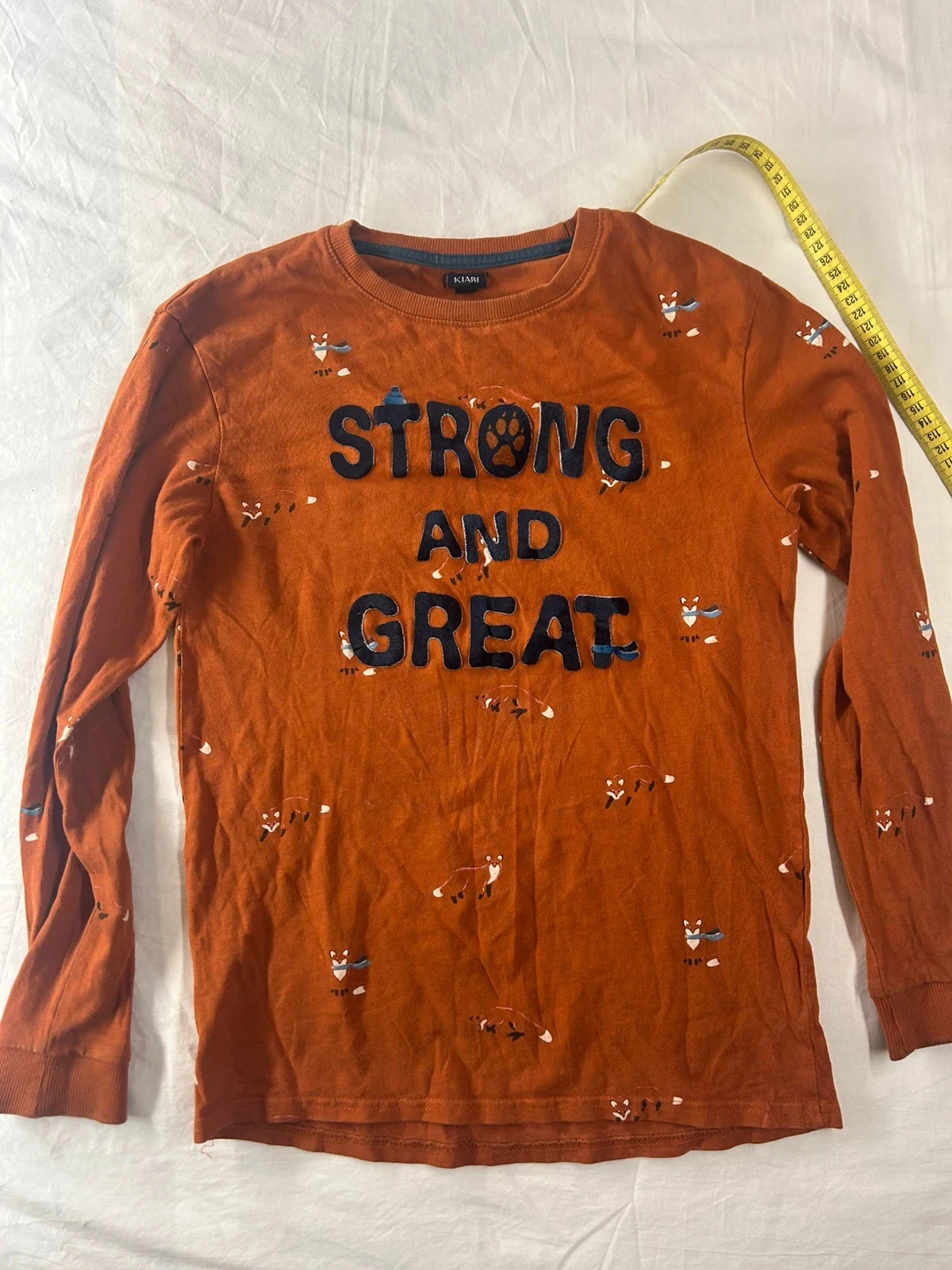 Pull imprimé orange kiabi